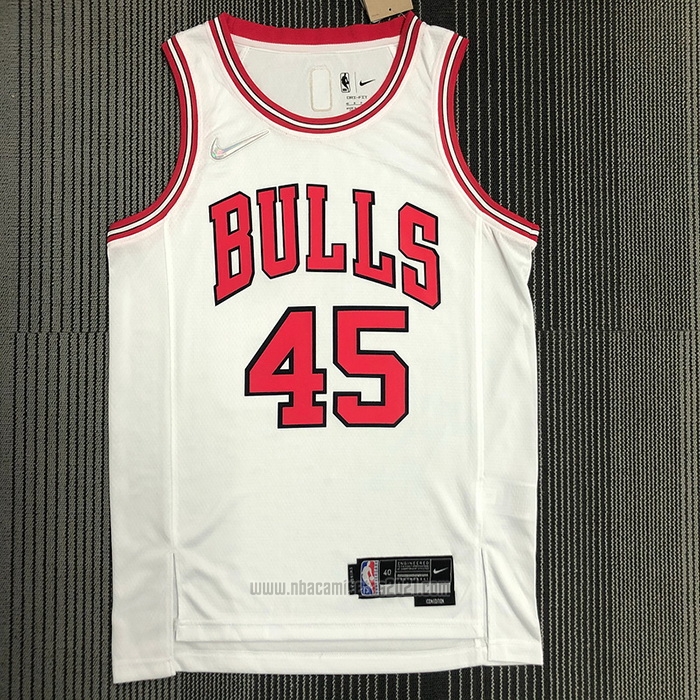 Camiseta Chicago Bulls Michael Jordan #45 Association 2021 Blanco